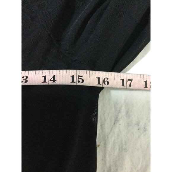 LULU'S SZ L Stunning Essence Black Mesh One-Shoulder Mermaid Maxi Dress B56 - Picture 6 of 9